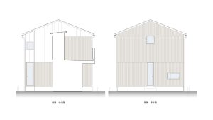 雨に香る家 | 南棟立面図 | 新築戸建